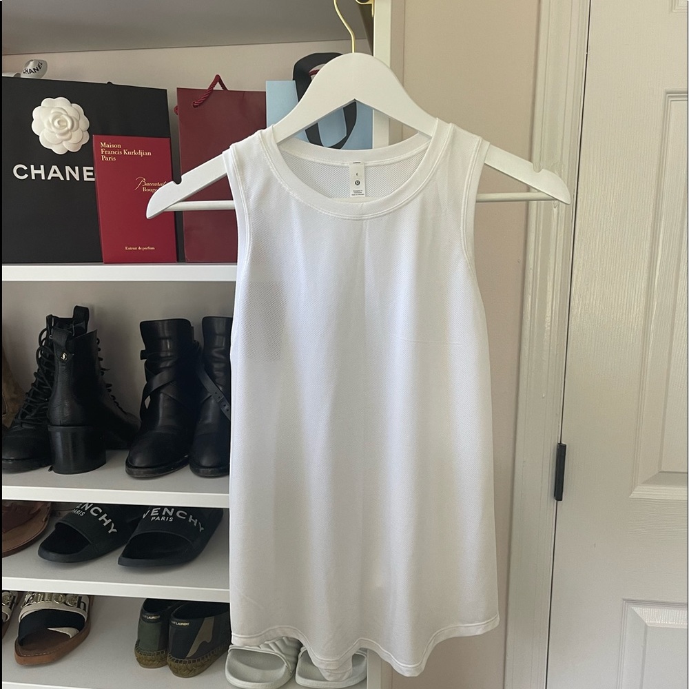Lululemon White Tank Top Size 6